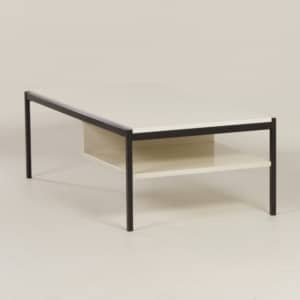 White Coffee Table 3651 by Coen de Vries for Gispen &#8211; 1960s