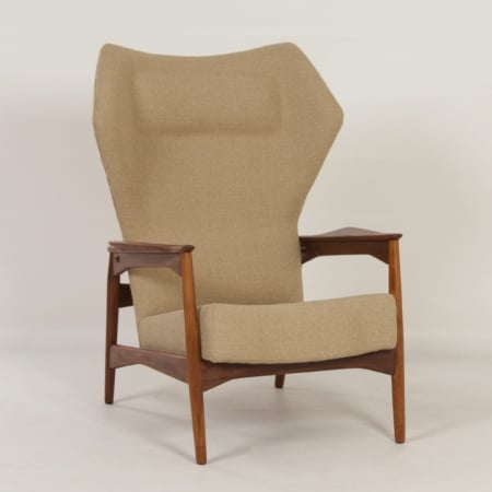 Danish Armchair by Ib-Kofod Larsen for Bovenkamp, 1950s | Adjustable Back