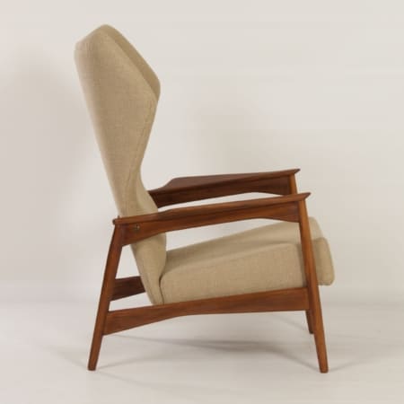 Danish Armchair by Ib-Kofod Larsen for Bovenkamp, 1950s | Adjustable Back