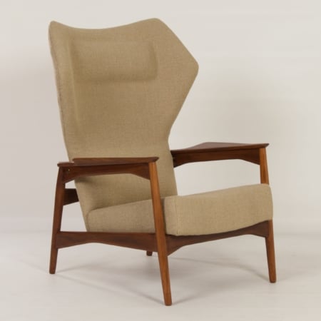 Danish Armchair by Ib-Kofod Larsen for Bovenkamp, 1950s | Adjustable Back