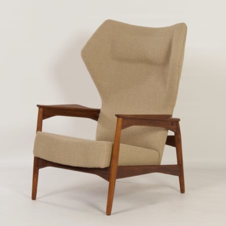 Danish Armchair by Ib-Kofod Larsen for Bovenkamp, 1950s | Adjustable Back