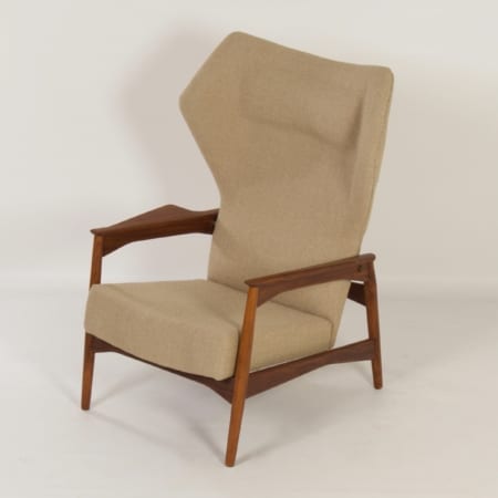 Danish Armchair by Ib-Kofod Larsen for Bovenkamp, 1950s | Adjustable Back