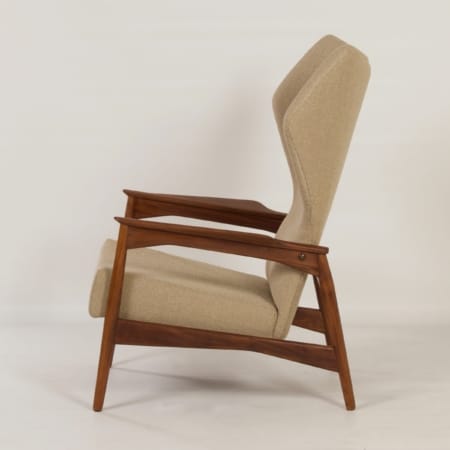 Danish Armchair by Ib-Kofod Larsen for Bovenkamp, 1950s | Adjustable Back