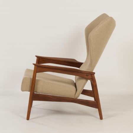 Danish Armchair by Ib-Kofod Larsen for Bovenkamp, 1950s | Adjustable Back