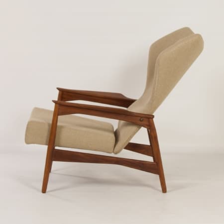 Danish Armchair by Ib-Kofod Larsen for Bovenkamp, 1950s | Adjustable Back