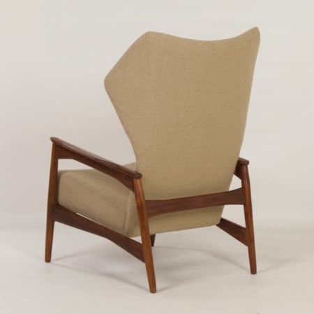 Danish Armchair by Ib-Kofod Larsen for Bovenkamp, 1950s | Adjustable Back