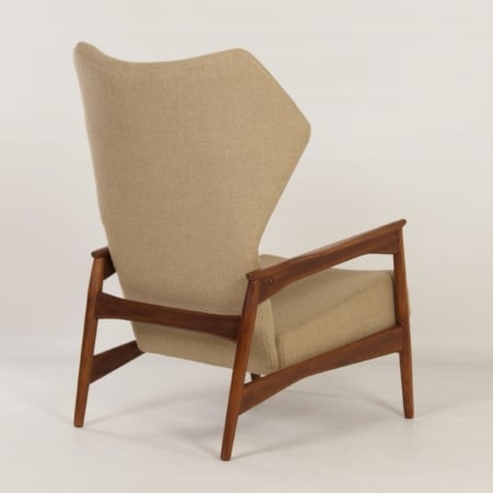 Danish Armchair by Ib-Kofod Larsen for Bovenkamp, 1950s | Adjustable Back