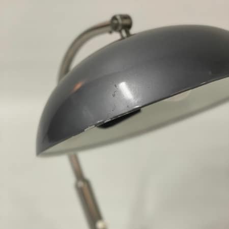 Desk Lamp model 144 by H. Busquet for Hala, 1950s | Silver Grey