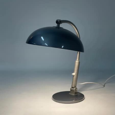 Desk Lamp model 144 by H. Busquet for Hala, 1950s | Silver Grey