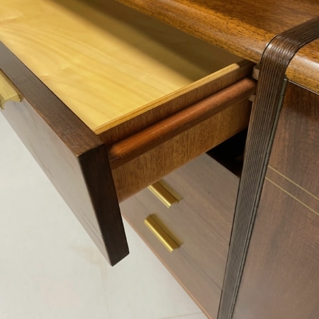 Walnut Sideboard with Top Cabinet and Bar by A.A. Patijn for Zijlstra, 1950s