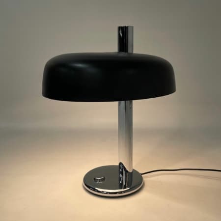 Black Table lamp by Heinz F.W. Stahl for Hillebrand, 1970s