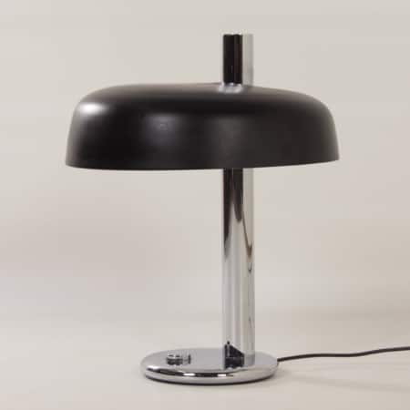 Black Table lamp by Heinz F.W. Stahl for Hillebrand, 1970s