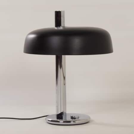 Black Table lamp by Heinz F.W. Stahl for Hillebrand, 1970s