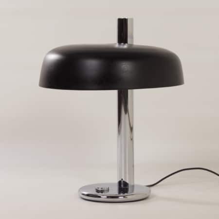 Black Table lamp by Heinz F.W. Stahl for Hillebrand, 1970s