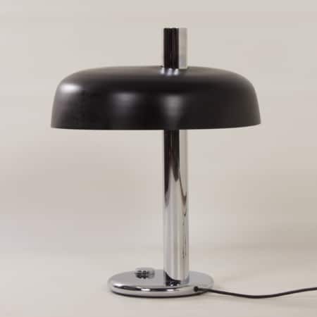 Black Table lamp by Heinz F.W. Stahl for Hillebrand, 1970s