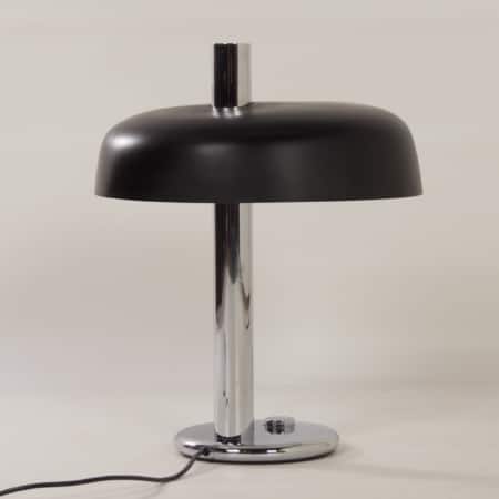 Black Table lamp by Heinz F.W. Stahl for Hillebrand, 1970s