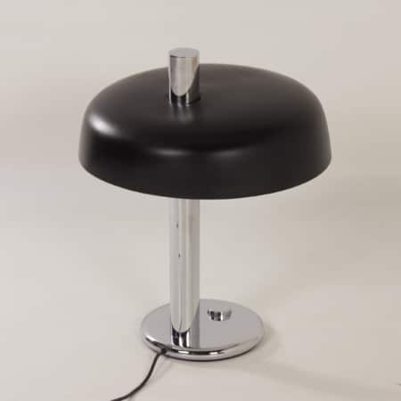 Black Table lamp by Heinz F.W. Stahl for Hillebrand, 1970s