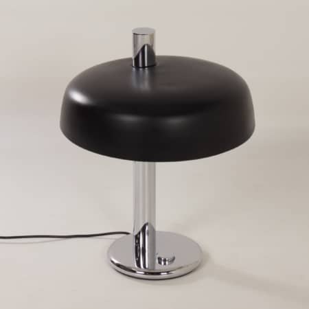 Black Table lamp by Heinz F.W. Stahl for Hillebrand, 1970s