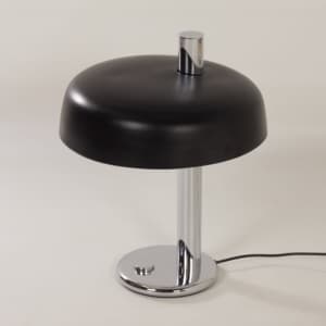 Black Table lamp by Heinz F.W. Stahl for Hillebrand, 1970s