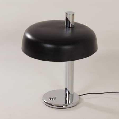 Black Table lamp by Heinz F.W. Stahl for Hillebrand, 1970s