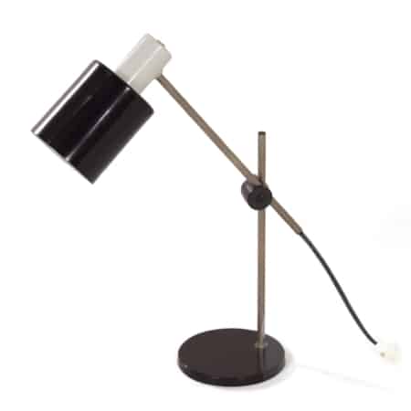 Black and White Desk lamp model 26 by Hala, 1960s