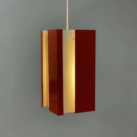 Red Table lamp by J.J.M. Hoogervorst for Anvia, 1950s