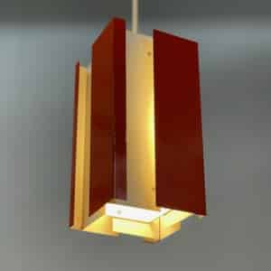 Orange Pendant 4101 by by J.J.M. Hoogervorst for Anvia, 1960s