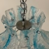 Blue Murano Hanging Lamp for AV Mazzega, 1970s