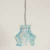 Blue Murano Hanging Lamp for AV Mazzega, 1970s