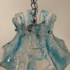 Blue Murano Hanging Lamp for AV Mazzega, 1970s