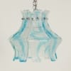 Blue Murano Hanging Lamp for AV Mazzega, 1970s