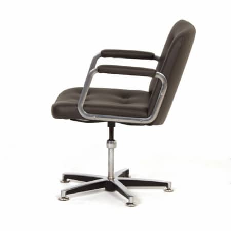 Leather Office Chair with Armrests by AP Originals, 1970s