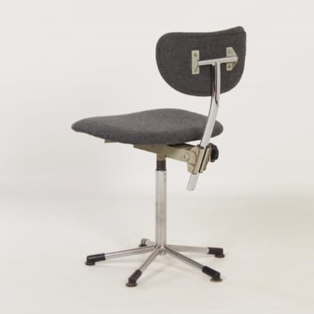 Grey Desk Chair 2311 by Toon de Wit for Gebr. de Wit ca. 1960s