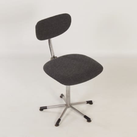 Grey Desk Chair 2311 by Toon de Wit for Gebr. de Wit ca. 1960s