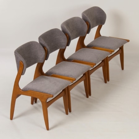 Danish Dining Chairs, 1960s &#8211; Set of 4 with New Upholstery