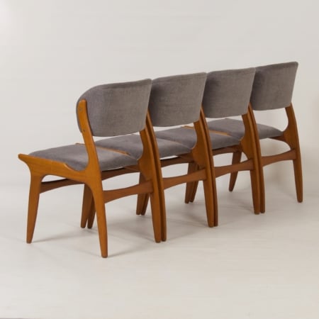 Danish Dining Chairs, 1960s &#8211; Set of 4 with New Upholstery