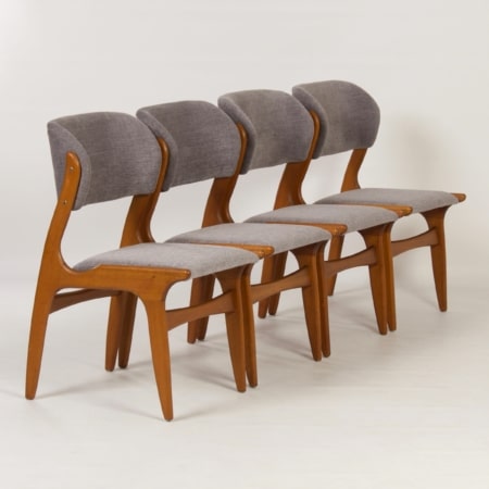 Danish Dining Chairs, 1960s &#8211; Set of 4 with New Upholstery