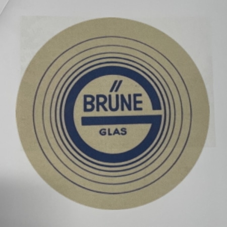 Vintage Ceiling Lamp with Double Glass Shade by Brüne, 1960s