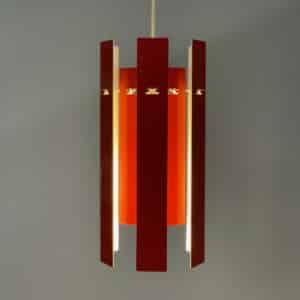 Red Cocktail Pendant by Henning Rehhof for Fog &#038; Morup, 1970s