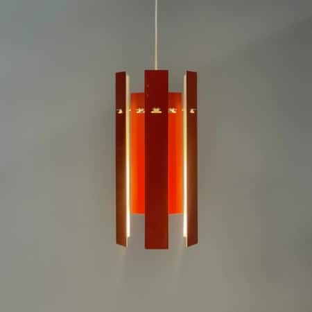 Red Cocktail Pendant by Henning Rehhof for Fog &#038; Morup, 1970s