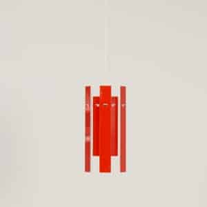 Red Cocktail Pendant by Henning Rehhof for Fog &#038; Morup, 1970s