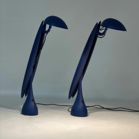 Pair Heron Table Lamps by Isao Hosoe for Luxo, 1990s