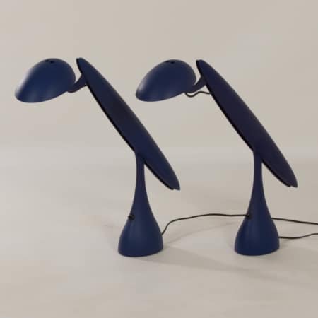 Pair Heron Table Lamps by Isao Hosoe for Luxo, 1990s