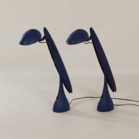 Pair Heron Table Lamps by Isao Hosoe for Luxo, 1990s