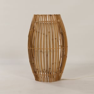 Vintage Bamboo Floor or Table Lamp, 1970s