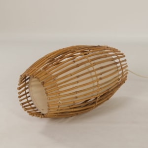 Vintage Bamboo Floor or Table Lamp, 1970s
