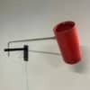 Red Wall lamp &#8217;39&#8217; by Willem Hagoort for Hagoort Lamps, 1960s