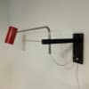 Red Wall lamp &#8217;39&#8217; by Willem Hagoort for Hagoort Lamps, 1960s