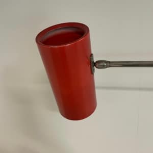 Red Wall lamp &#8217;39&#8217; by Willem Hagoort for Hagoort Lamps, 1960s