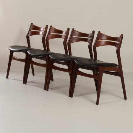 Teak Dining Chairs by Erik Buck for CHR. Christensens, 1960 &#8211; Set of 4